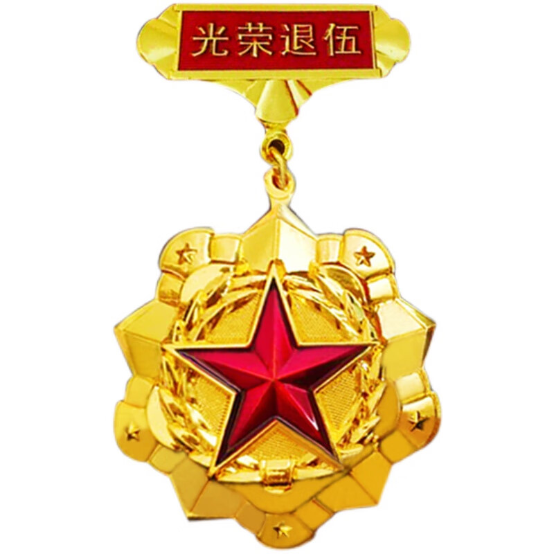 琉滋四有优秀士兵奖章定制光荣老兵战友聚会胸章金属徽章先进个人纪念