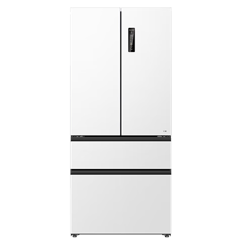 美菱无忧嵌511L法式多门冰箱超薄零嵌双系统双循环一级能效无霜抗菌大容量白色BCD-511WP9CZX国家补贴