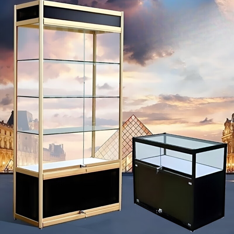 拾花韵样品展示柜手办展柜玻璃柜玻璃展示柜汽车用品货架古董珠宝礼品