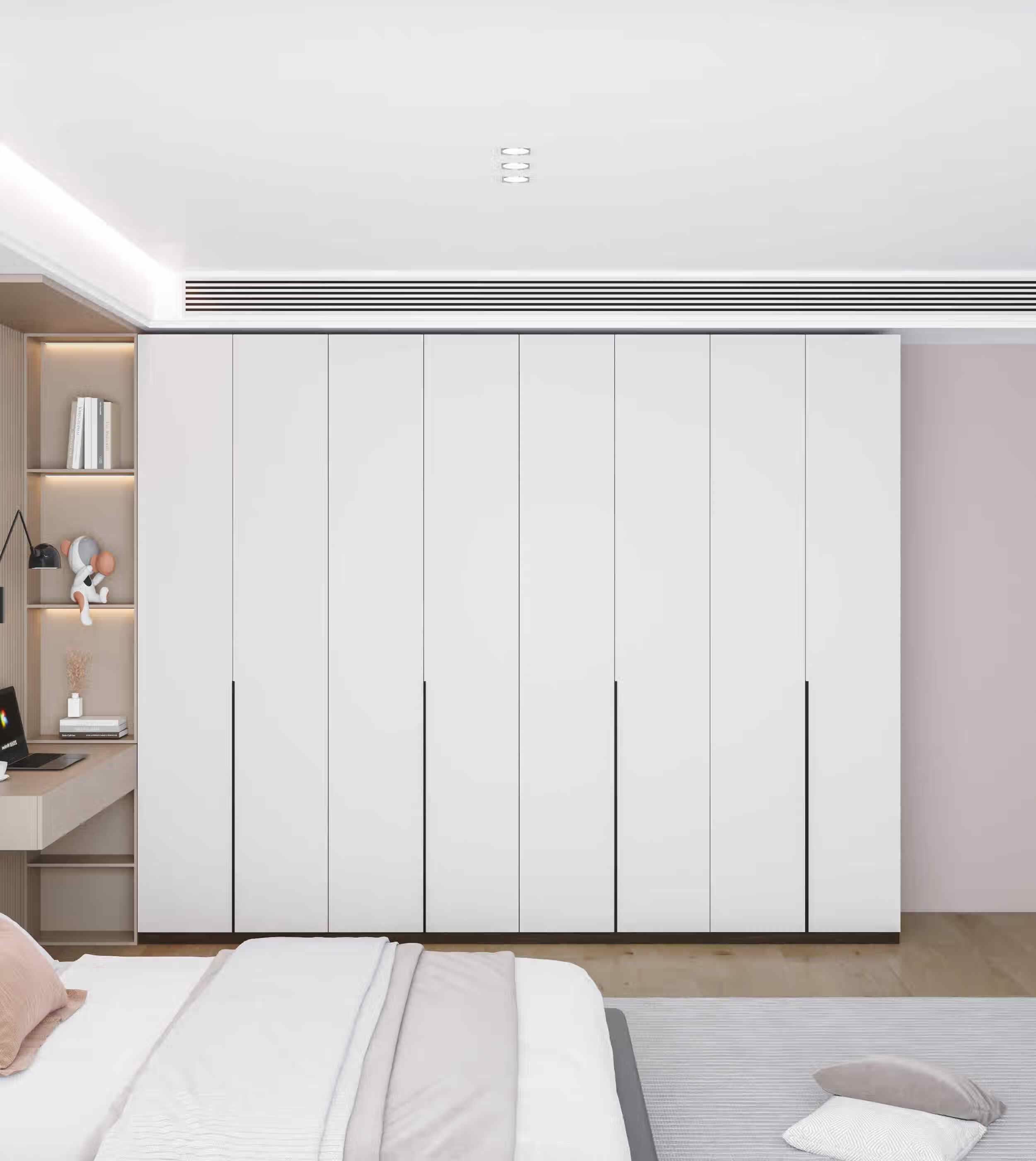 花柏哲铝制衣柜铝合金家具全屋定制全铝衣橱柜子整体组装家用整板家居