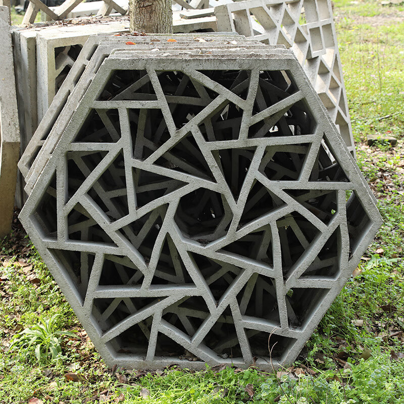 培洋古建水泥花窗围墙花格中式庭院水泥艺术花窗仿古镂空花窗砖雕格栅