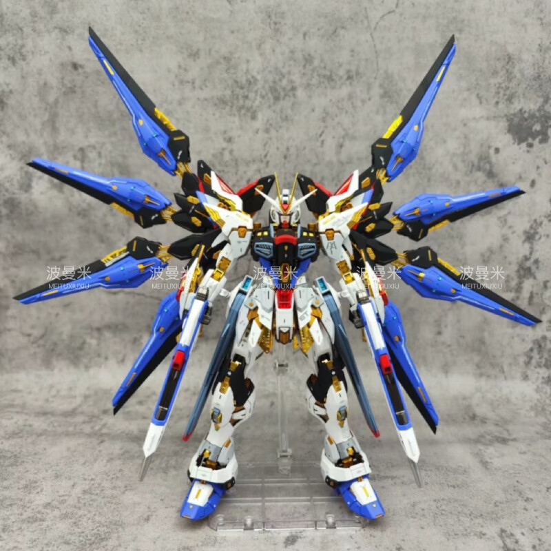 强袭自由新生命运mg红异端拼装智益玩具机甲男 强袭自由 翅膀-送支架