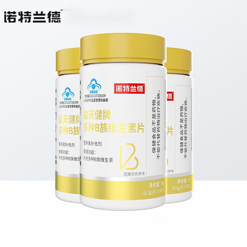 诺特兰德多种b族维生素片30片补充多种b族维生素b官方药房店旗舰營 