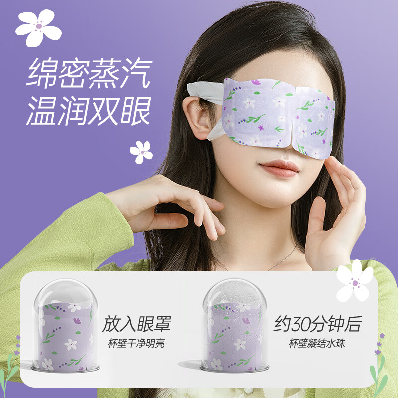 超亚健康联名蒸汽眼罩 缓解眼部疲劳 护目热敷 助睡眠眼贴 眼干眼涩遮光发热 学生熬夜男女通用 【薰衣草香】50片/盒囤货装