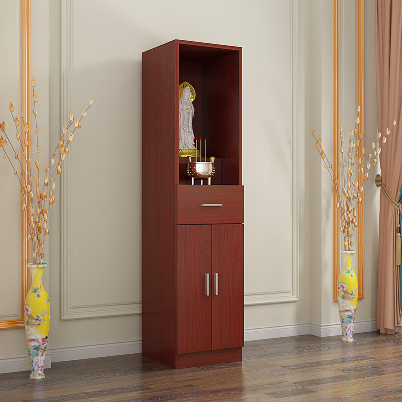 turbosun供桌家用立柜供台财神爷神像柜经济型供桌 a款柚木1664040