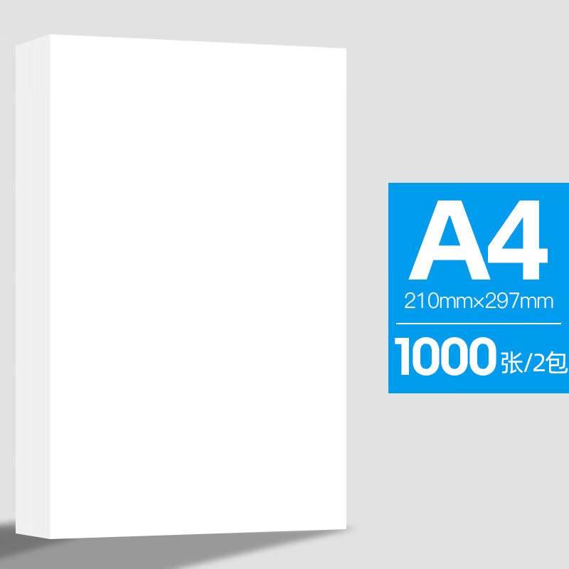 得力（deli）得力a4打印纸a4纸打印复印纸70g单包100张A4办公用品一包白纸500 【多功能复印纸】 两包1000张