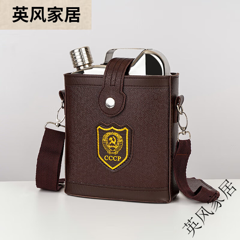餐將軍便攜304不銹鋼酒壺戶(hù)外隨身5斤3斤厚酒桶家用金屬車(chē)載空瓶酒瓶子 不銹鋼酒壺[3斤]
