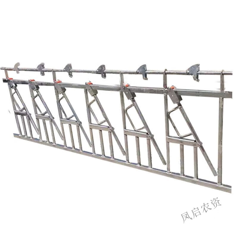 适之新型自锁式羊颈枷羊脖夹配件养羊牧场设备配件加厚热镀锌羊颈夹 3