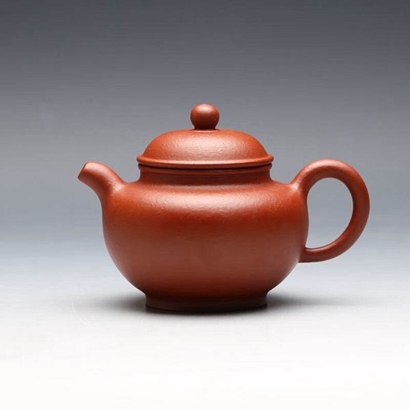 宜兴紫砂壶芦银霞手工制《掇子》原矿朱泥230cc黄金容量泡茶利器