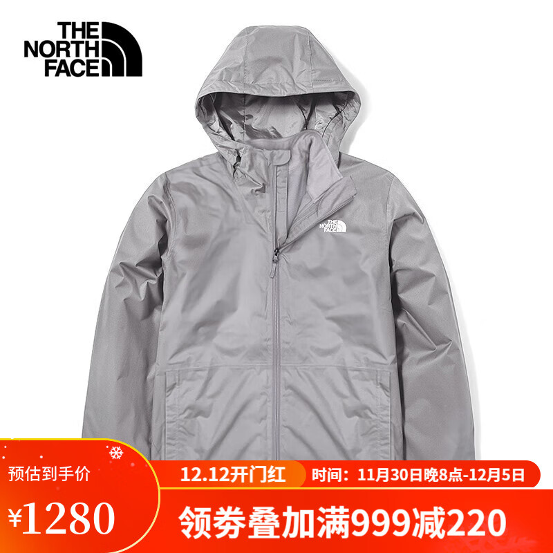 北面（The North Face）冲锋衣三合一男士户外秋冬防风保暖抓绒内胆两件套夹克衫外套 A91 3XL/190