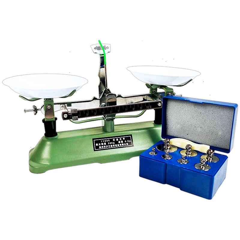 舜江 托盘天平称秤砝码架盘机械简易天平物理实验器材初中质量和密度
