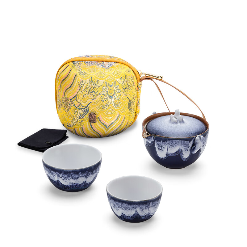 万仟堂旅行茶具快客杯便携随身露营茶具套装便携式旅行茶具蓬莱1 蓬莱