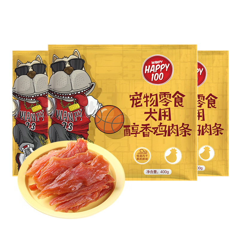 ��Ƥ��Wanpy��Happy100����ʳ���㼦����1200g(400g*3)��Ȯ��ʳ