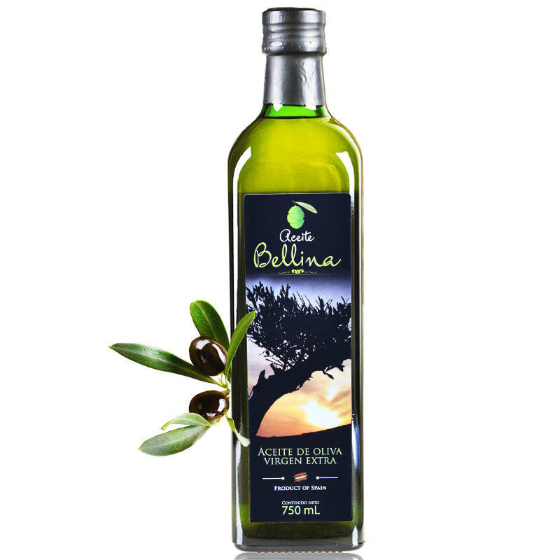 蓓琳娜（BELLINA）特级初榨橄榄油西班牙原装进口纯特级初榨橄榄油750ml炒菜食用 西班牙原装原瓶进口特级初榨