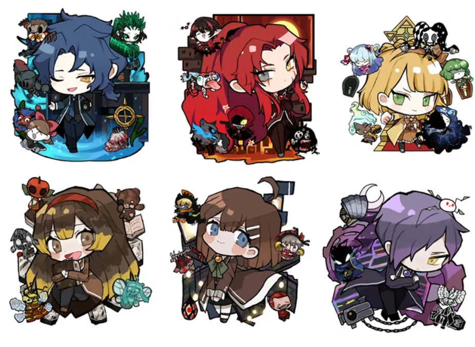 萌奇堡废墟图书馆周边 脑叶公司异想体员工 亚克力钥匙扣双面图案现货