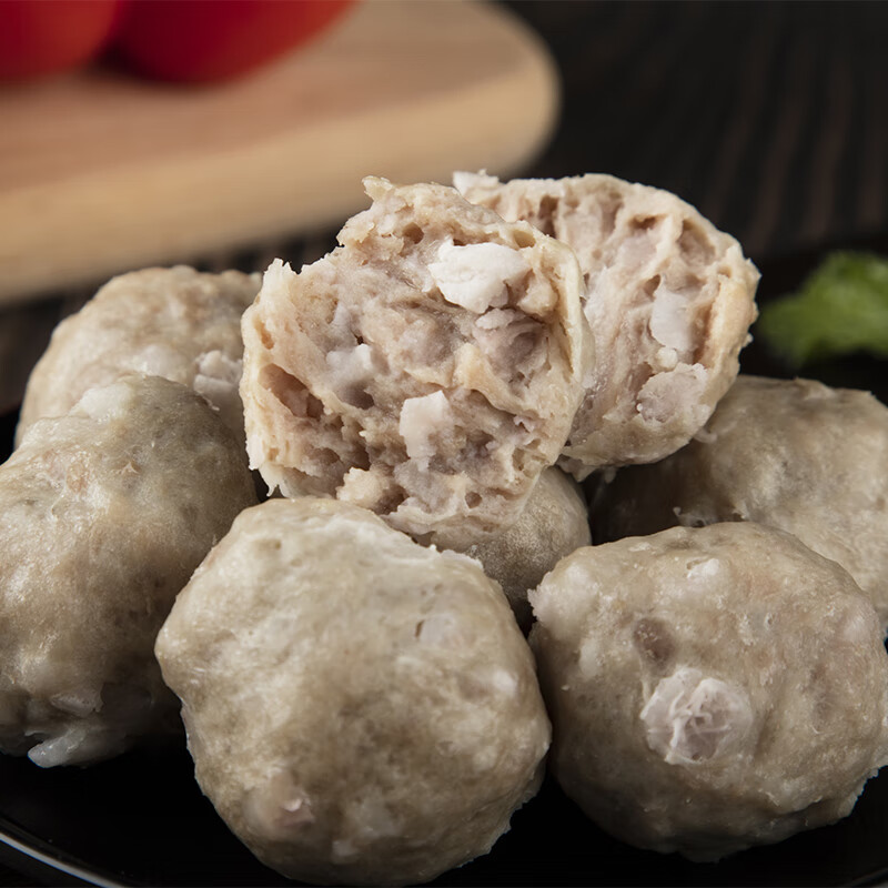 虎钢馋家庭装芋头肉丸 正宗芋头贡丸 火锅丸子 商用 闽南香芋猪肉丸