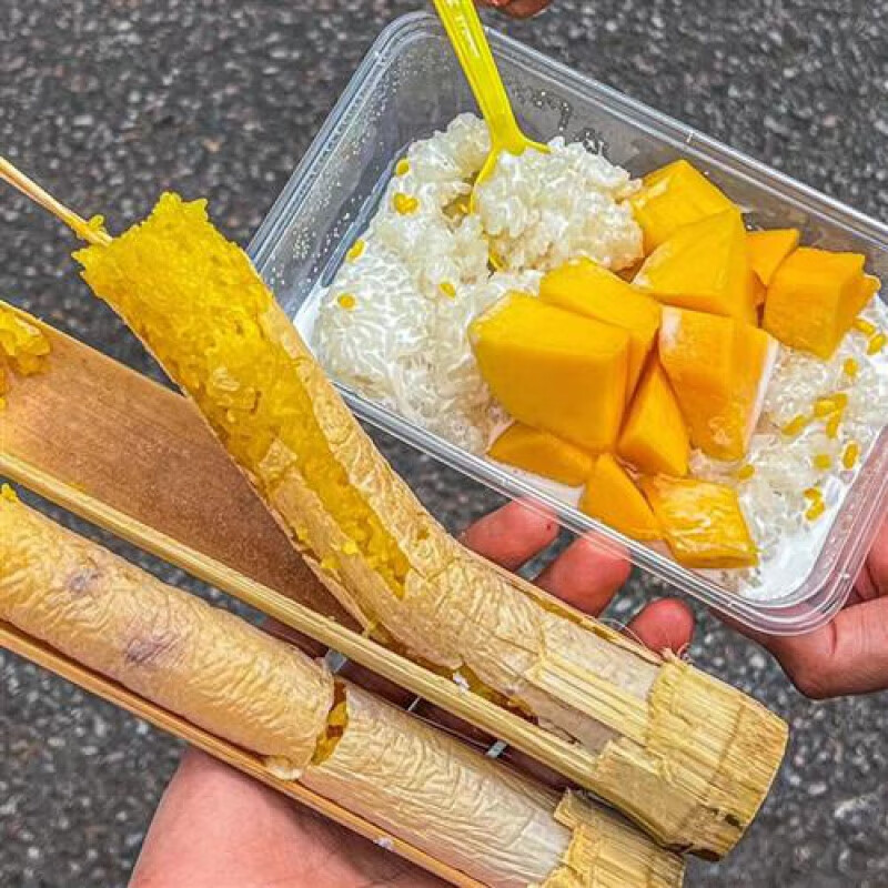 香蕉竹筒饭香蕉竹筒饭半成品猪八戒同款糯米饭加热即食竹筒饭 香蕉