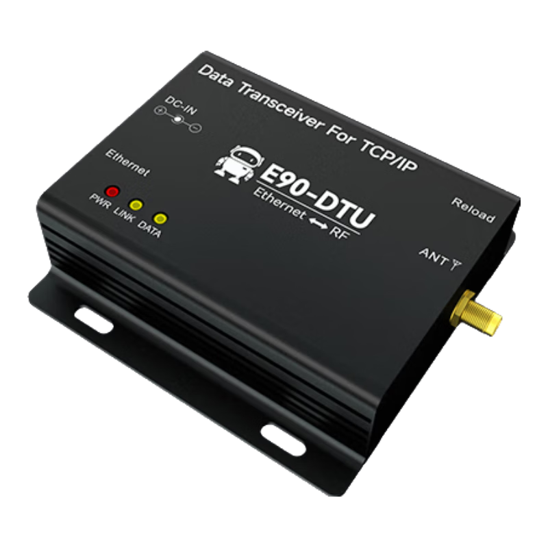 亿佰特LoRa数传电台转2G/4G网关集中器30dBm全网通SX1262/1268?？镈TURJ45 【升级版4G】工业级 400频段30dBm
