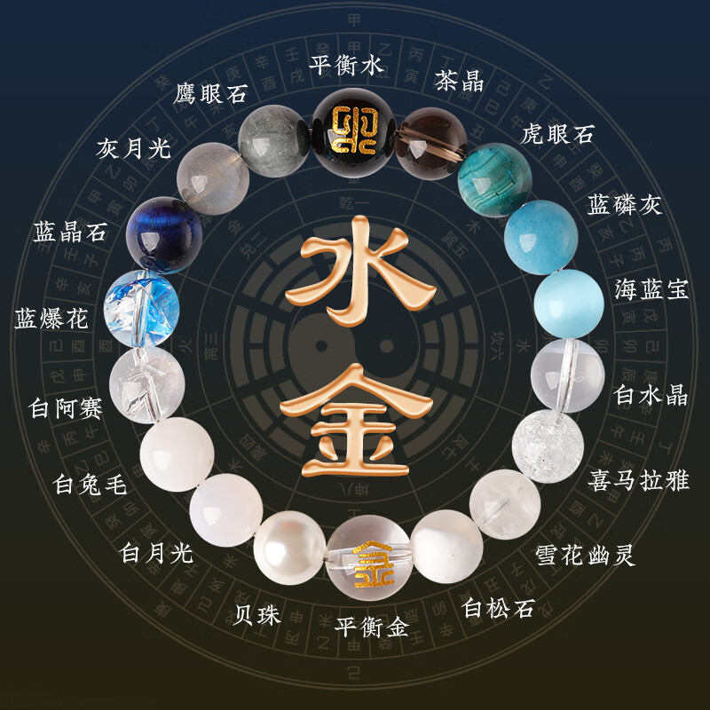 【五行金生水多宝款】8mm女士