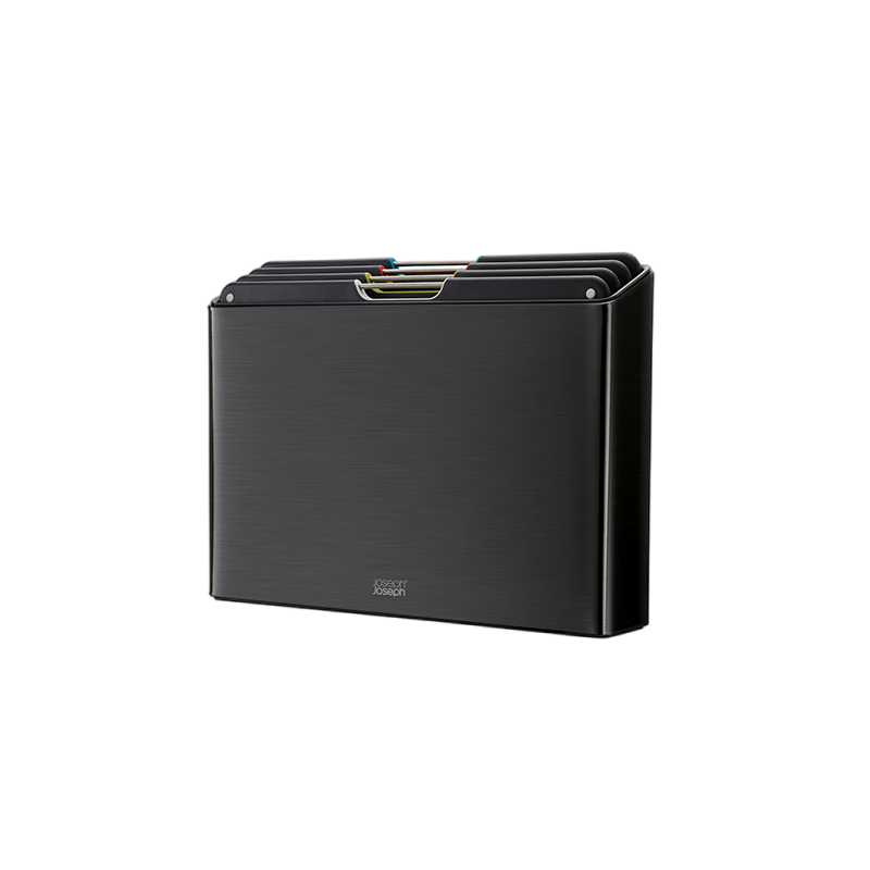 JOSEPH JOSEPH英國(guó)創(chuàng)意菜板砧板易收納案板切菜板廚具家用4件套 不銹鋼 碳黑 60171