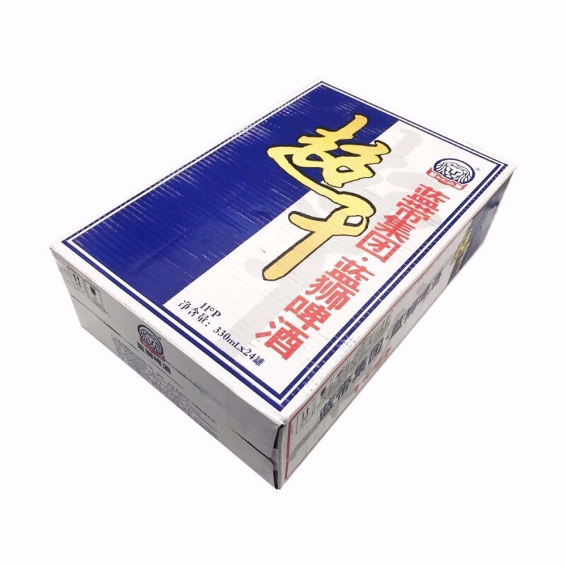 赤耳蓝狮超干超纯干啤易拉罐黄熟啤酒酒水饮品11度12罐500ml 330ml 24
