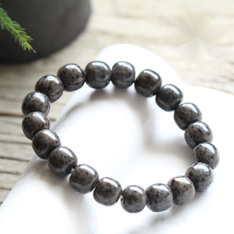 妙聚福 糖花手串 新疆和田玉且末糖玉麻糖老型珠男女款