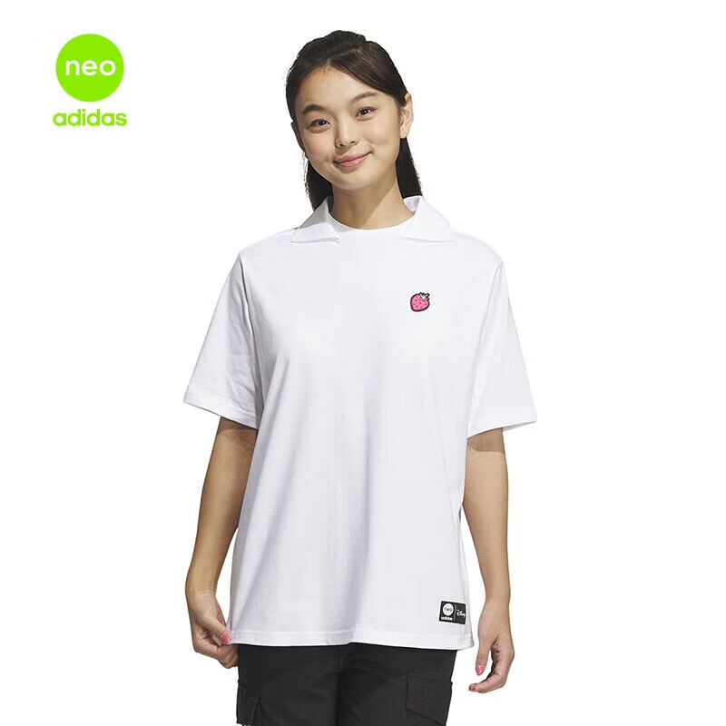 阿迪达斯 adidas女子夏季休闲跑步运动短袖T恤 IP4013 58.31元