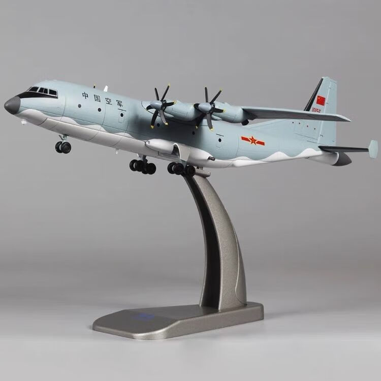 模型实心合金仿真成品y-9运输机航模静态军事摆件 1:100 运9运输机