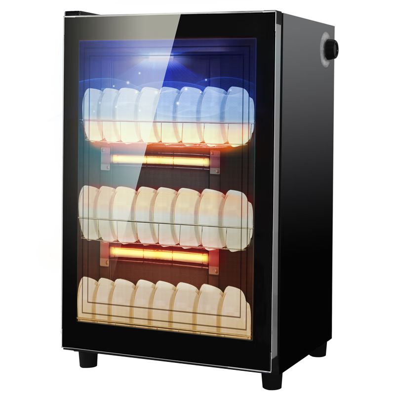 厨仕博消毒柜家用立式消毒碗柜免沥水厨房消毒柜商用官方正品大容量碗筷餐具消毒柜 【配置沥水盘单门】88型臭氧+红外线消毒+中高温