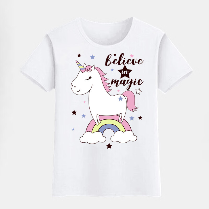 叶奈法 yennefer夏季儿童夏装潮小童装t恤大童女孩儿童衣服上衣 wjp