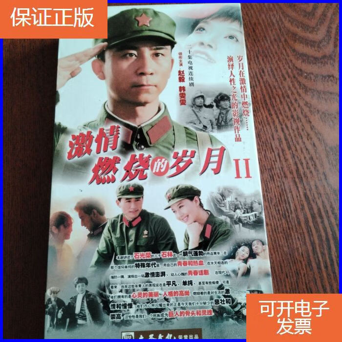【保证正版】dvd 二十集电视连续剧 激情燃烧的岁月2 盒装10碟
