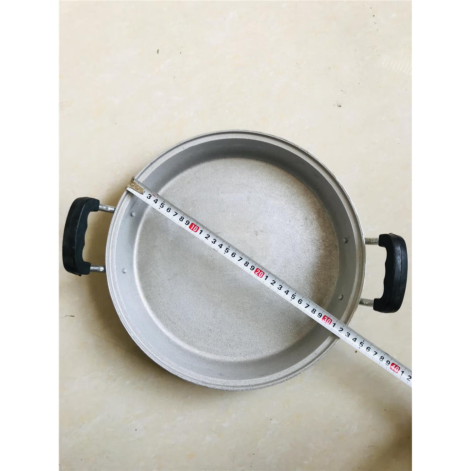 锦怡铝锅老式家用加厚纯手工铸铝煎锅吕烙饼锅大号煎包子铝制铝平底锅