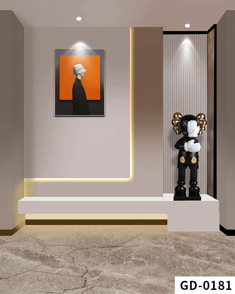 直播背景布3d立体间墙感拍照道具5装饰挂画拍照摄影主播主播 壁画布gd