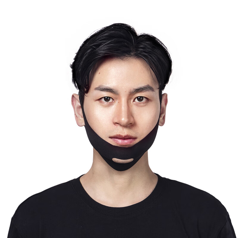 瘦脸男士专用绷带提脸部面罩双下巴去除下颚线v脸神器 日常款-男生