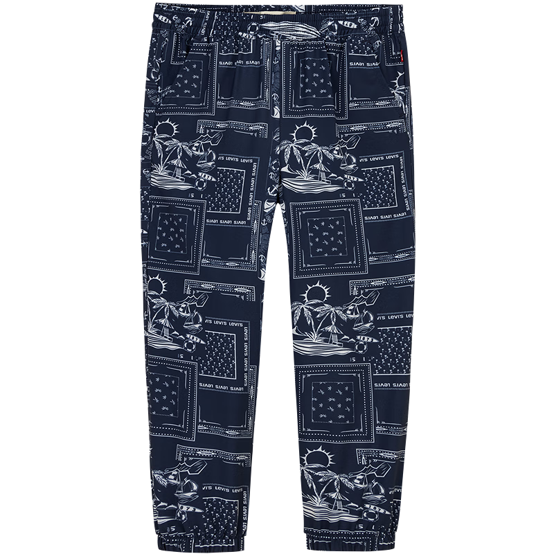 Levi's兒童長(zhǎng)褲防蚊褲男童2025夏季新款透氣褲子男褲運(yùn)動(dòng)褲童裝女 深靛藍(lán) 160 /69 【建議身高158-170cm】