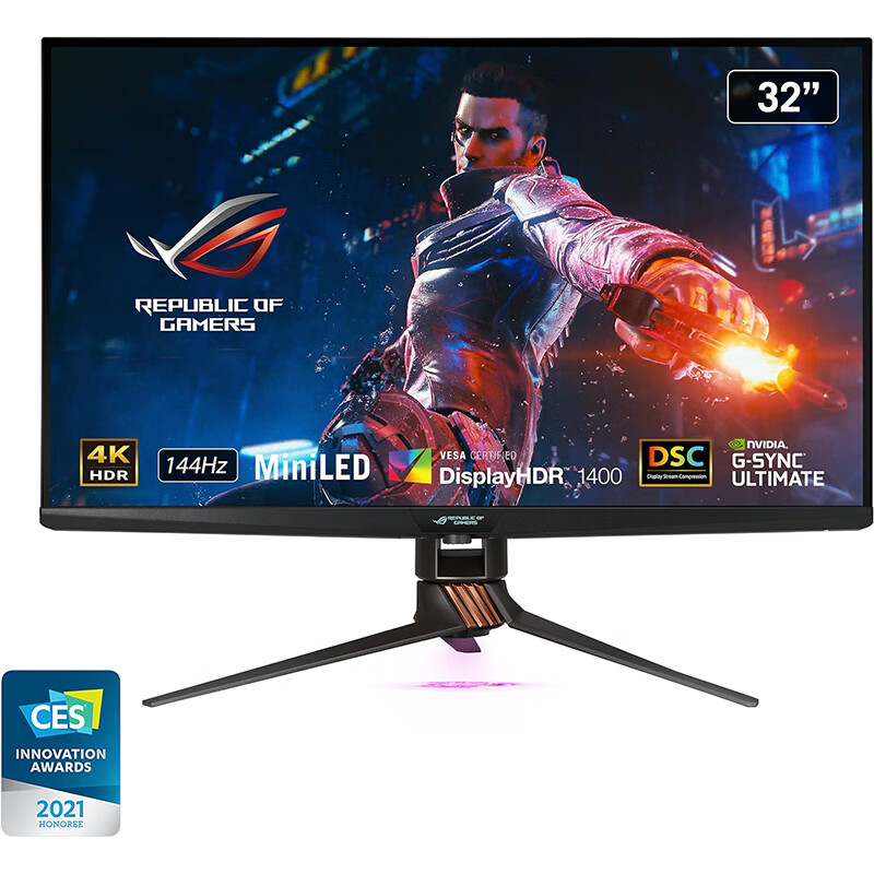 华硕(asus)rog swift 32英寸 4k hdr游戏显示器 mini-led 局部调光