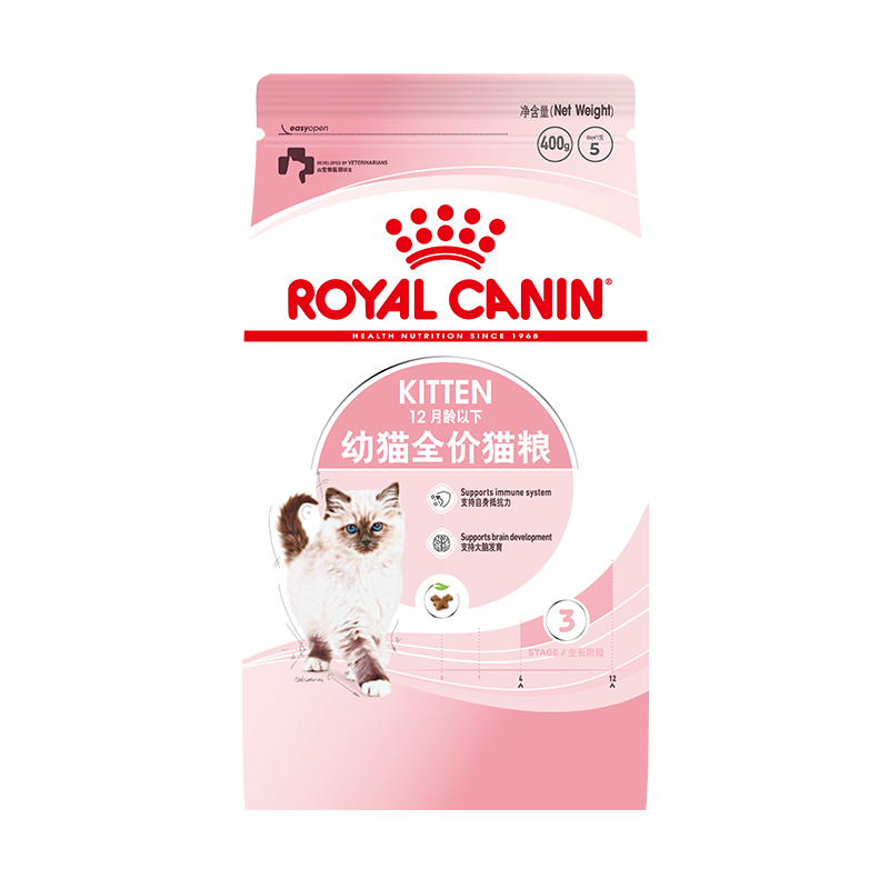 皇家幼猫猫粮 幼猫专用 K36 通用粮 4-12月 400g