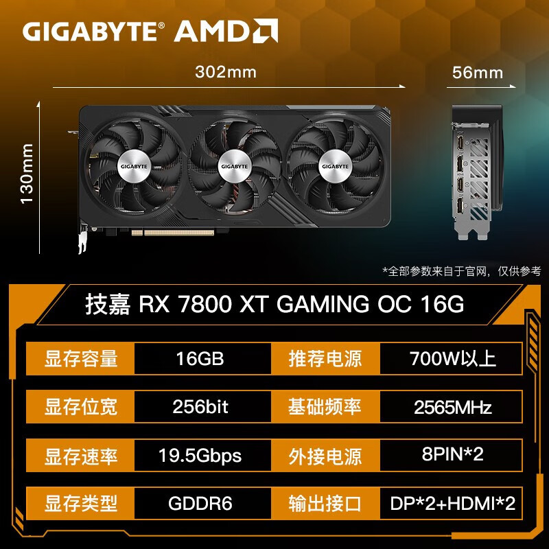 技嘉 技嘉 RX7800XT GAMING 图片 3