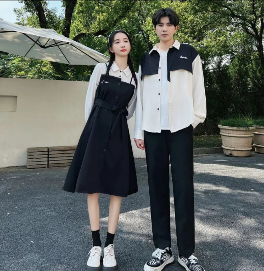 戈森凡(gesenfan)情侣装春季一衣一裙高级感情侣装秋季2023新款潮流