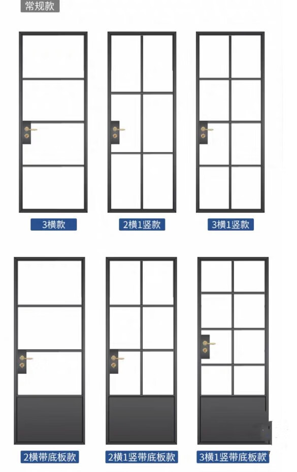 oeing复古平开门法式铁艺门格子玻璃门别墅洋房老铁门极简门 定制尺寸