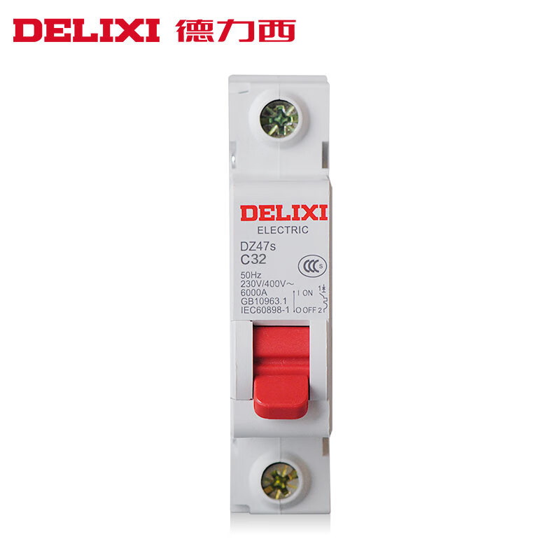 德力西电气dz47s20a空气开关1p断路器32a空开63a单极16a电闸 100a 6a
