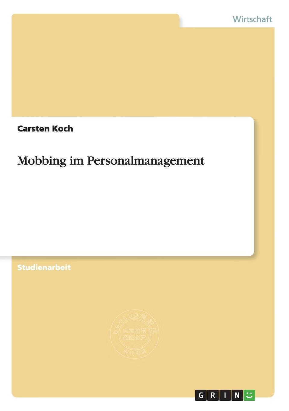 【2周达】预售 按需印刷mobbing im personalmanagement德语ger