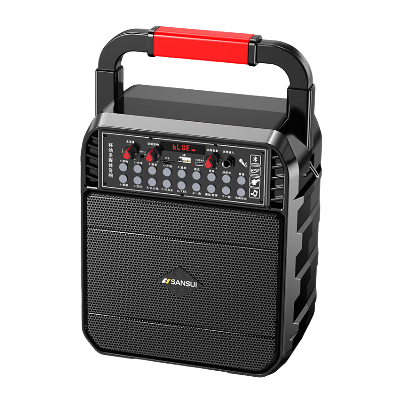 山水（SANSUI）藍(lán)牙音響廣場舞戶外k歌一體機(jī)大功率大音量喇叭小型功放設(shè)備手提便攜家用播放器擴(kuò)音器收款音箱 旗艦版無麥【立體式環(huán)繞音效】