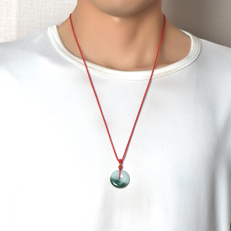 千载一玉 翡翠平安扣吊坠 男女款冰油青平安环玉坠 多款可选 带证书 【款一】QZH0201i油青平安扣吊坠