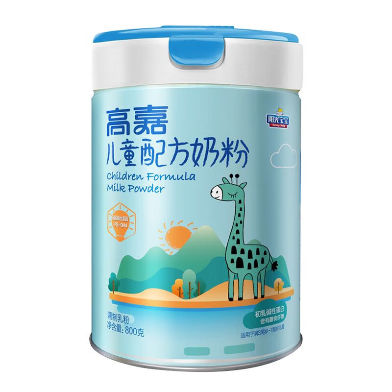 南美豹银桥阳光宝宝4段高嘉儿童学生3-7岁配方牛奶粉800g克1罐装 g克1