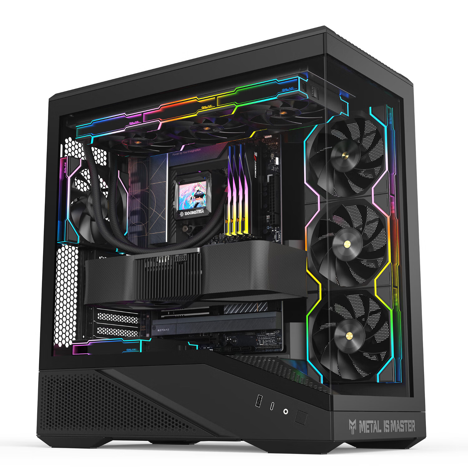 影驰推出“金属大师 暗卫”机箱：兼容背置 ATX、MATX 主板，首发价 249 元 - IT之家