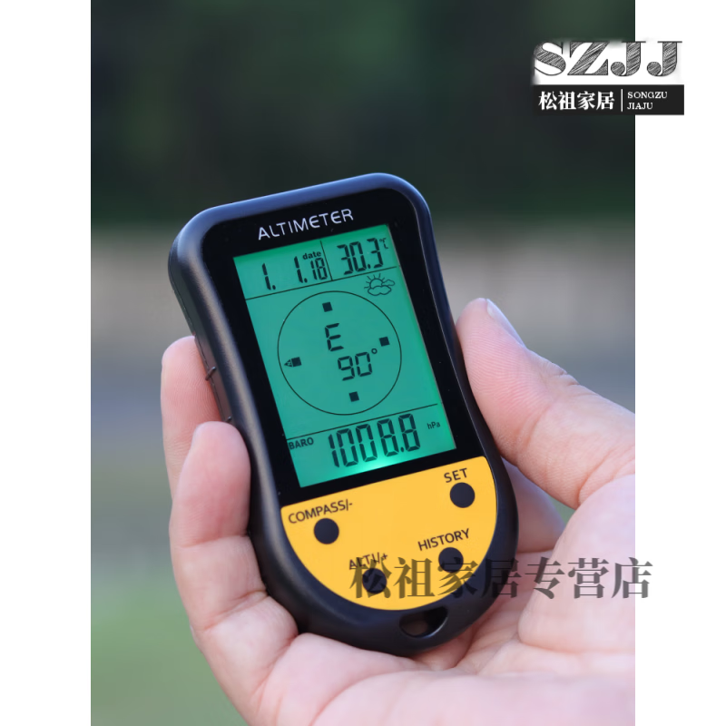 家小优2024新款户外海拔高度测量仪高精准西藏多功能钓鱼气压计徒步