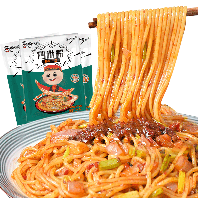 嗨吃家爆辣新疆炒米粉袋装 155g*10袋