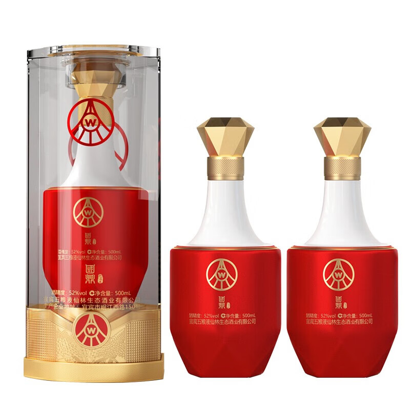 最終値下げ：竹荪五娘液 白酒 500ml 52%vol 五粮液仙林生态国