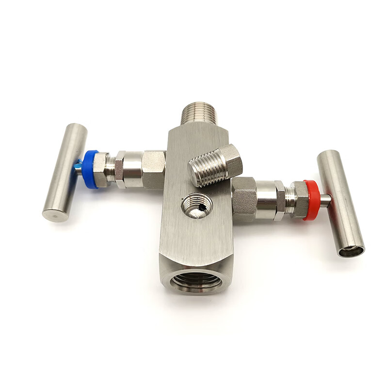 杉贝ef-3二阀组304 316l不锈钢一体化二阀组压力表压力变送器二双阀组